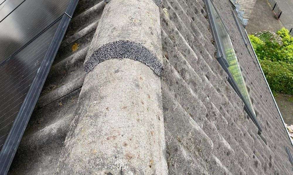 Vervangen van nokvorsten Lekkerkerk Nokvorsten zijn opnieuw vastgezet